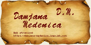 Damjana Medenica vizit kartica